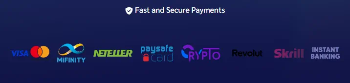 Shiny Wilds méthodes de paiement sécurisées incluant cartes de crédit, portefeuilles électroniques et crypto.